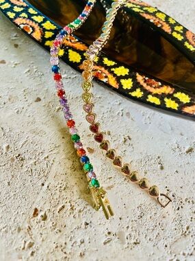 18k Gold Plated Bracelets - set of 2